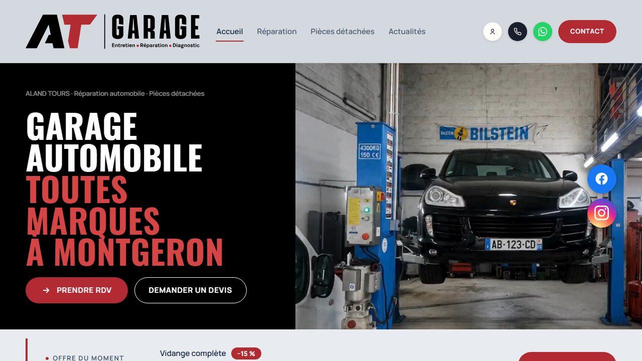 Aperçu du site Garage Aland Tours