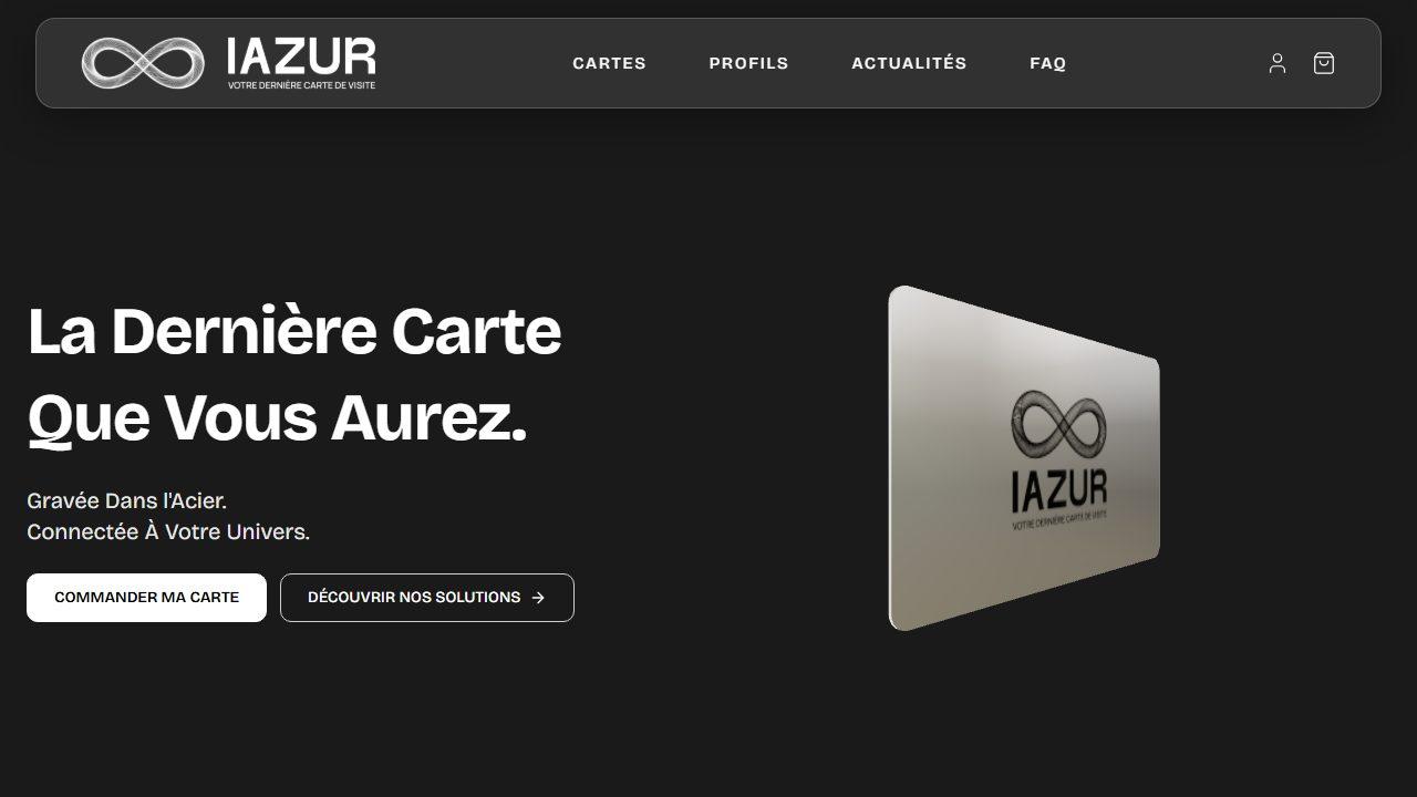 Aperçu du site IAZUR Solutions