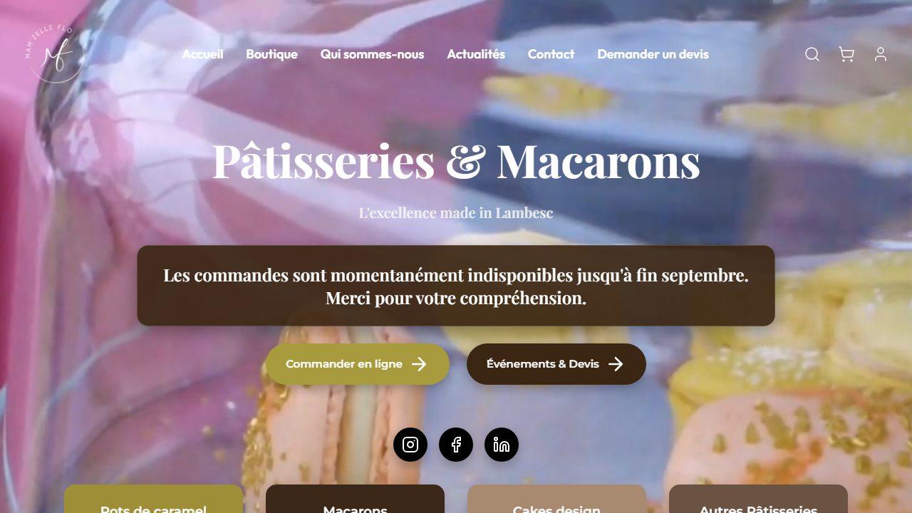 Aperçu du site Mam'zelle Flo