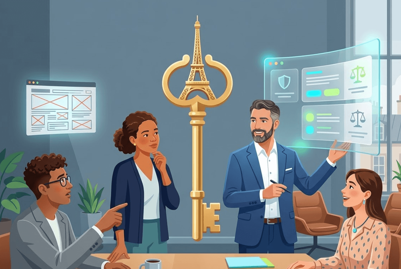 Design web prestigieux pour cabinet d'avocats parisien