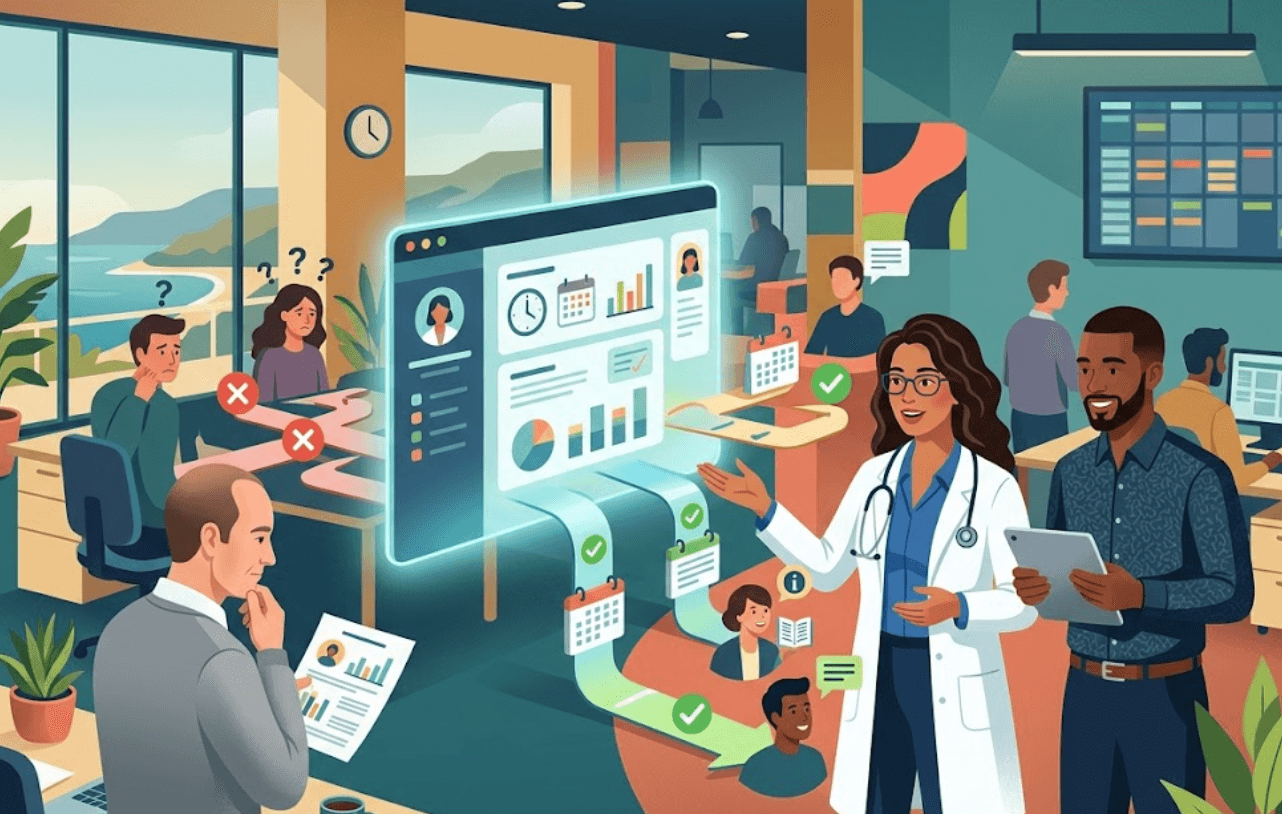 Praticien de santé optimisant son cabinet à Cassis avec majoli.io