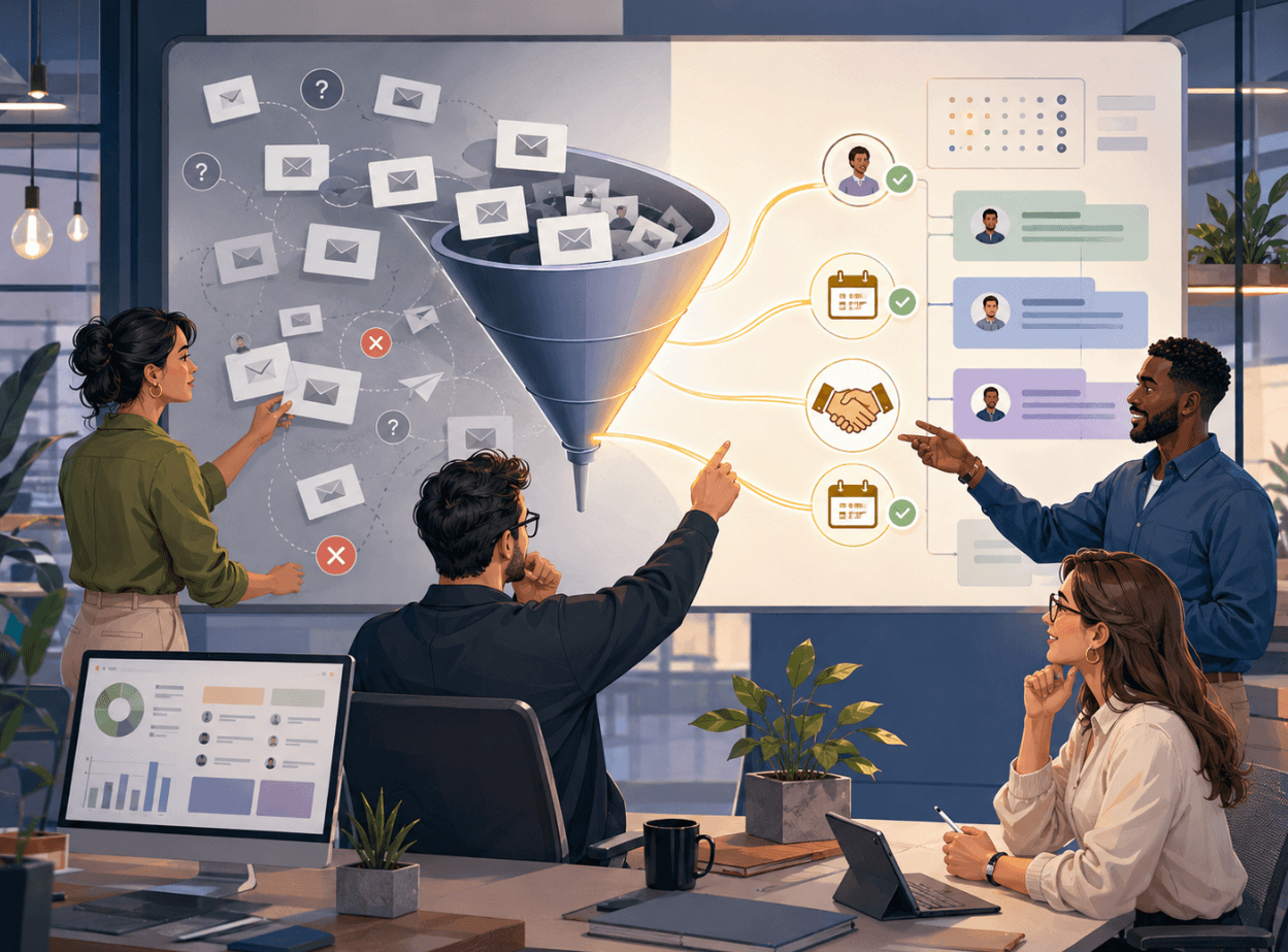 Tableau de bord de suivi des performances de prospection B2B par email.