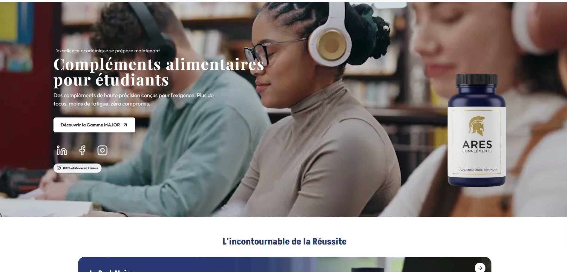 Compléments alimentaires pour les étudiants