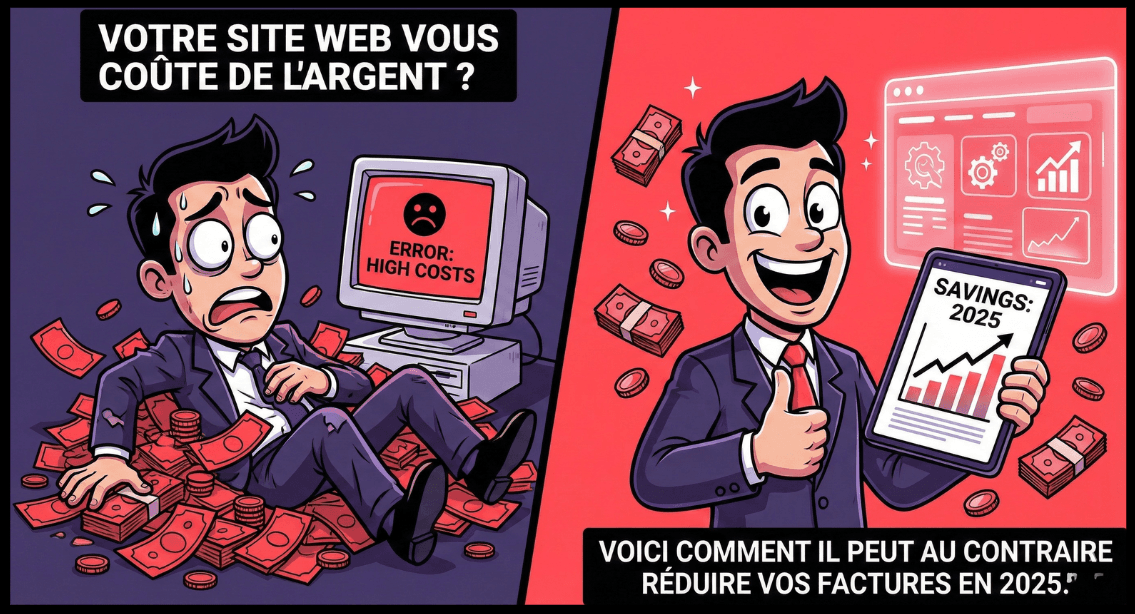 Votre site web vous coûte de l'argent ? Voici comment il peut au contraire réduire vos coûts..