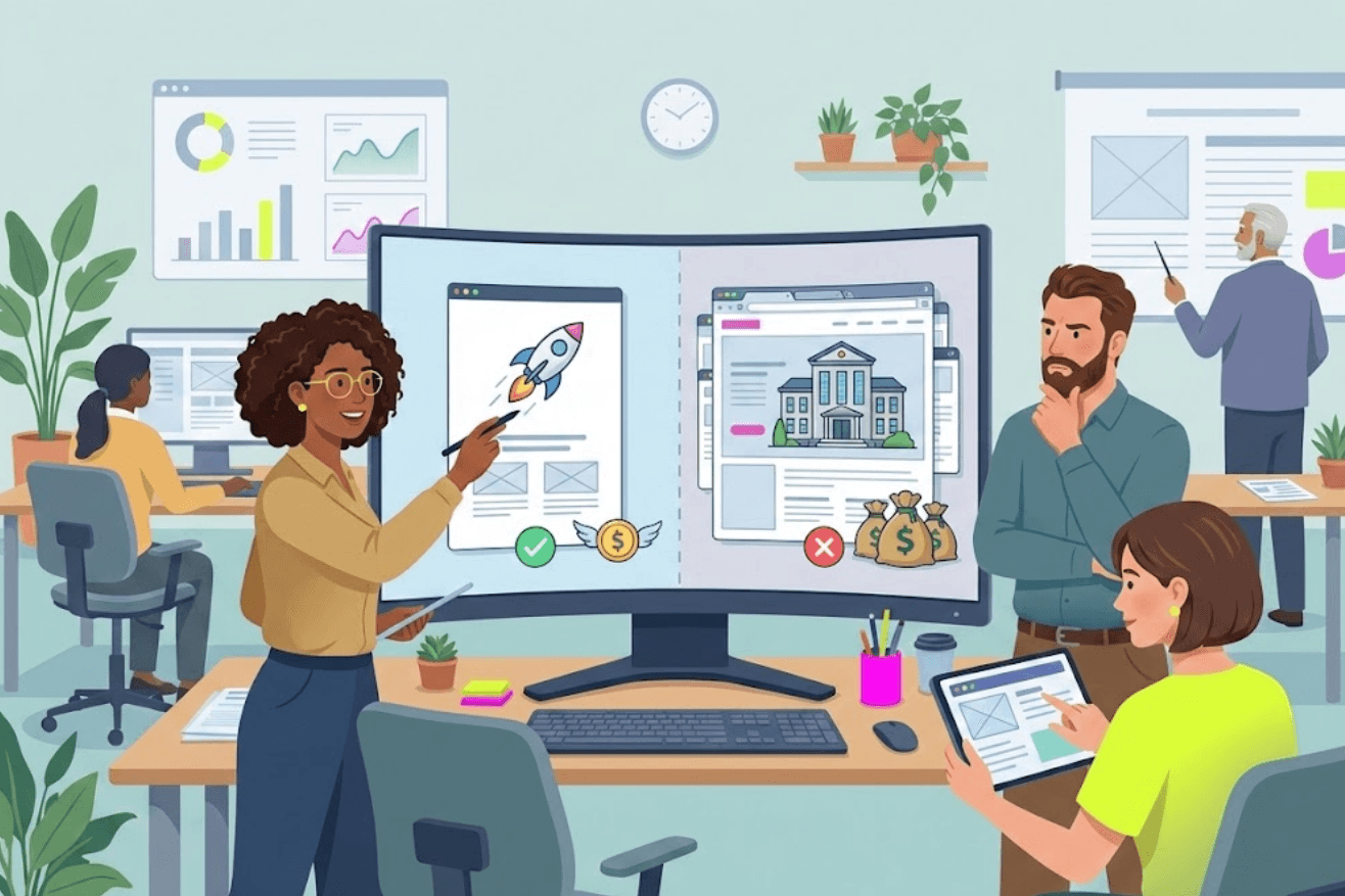 Site One-Page : idéal pour commencer avec un petit budget