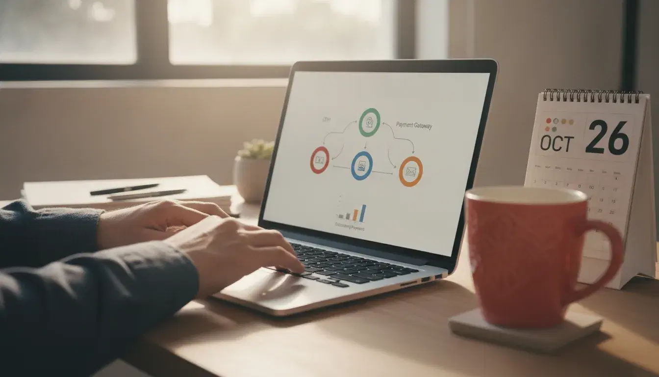 Dirigeant de TPE-PME automatisant sa facturation et ses relances de paiement sur ordinateur portable