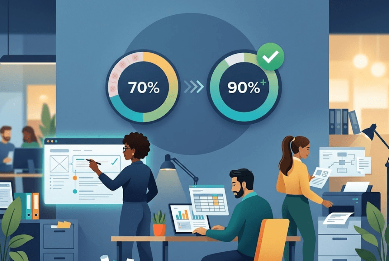 Schéma technique représentant un flux d'enrichissement d'adresses emails en cascade à travers différents outils de prospection B2B.
